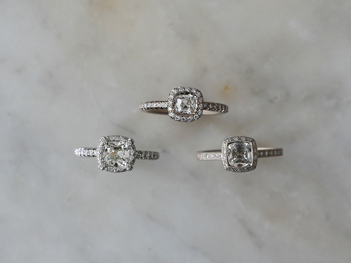 One off Cushion cut diamond