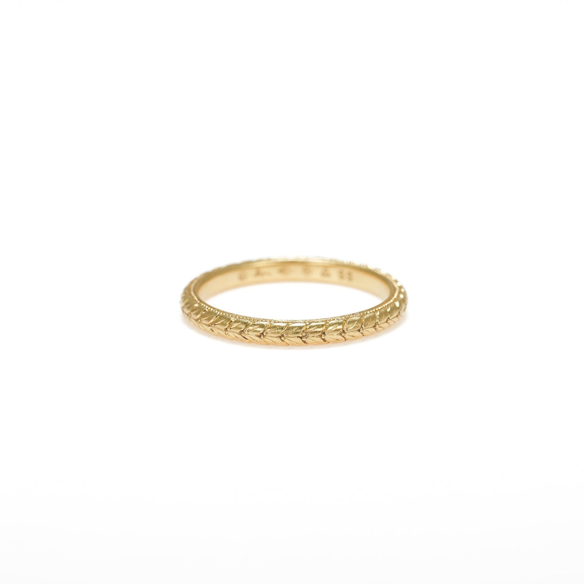hum ハム CARVING RING [M-R70SS] リング ゴールド プラチナ 和彫り