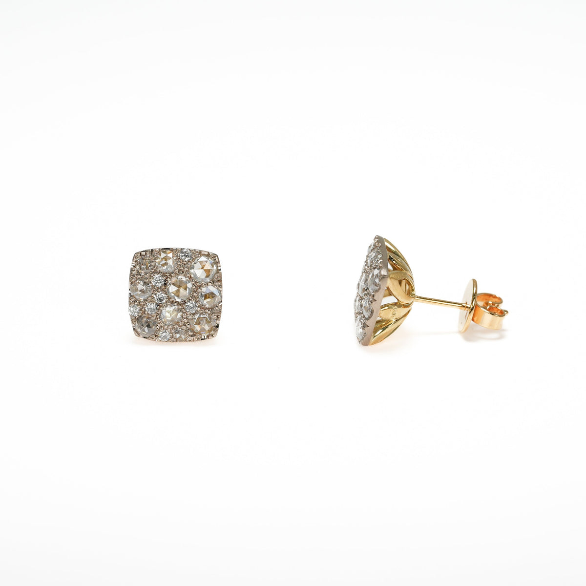hum ハム ROSECUT DIAMOND PAVE PIERCED EARRINGS rc-P104M ピアス 