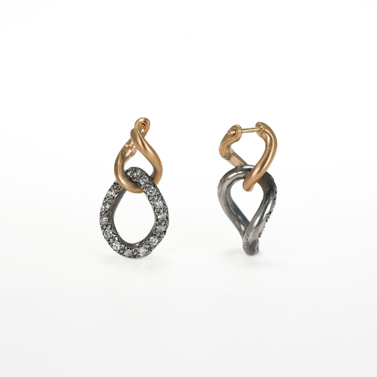 hum ハム HUMETE GRADATION CHAIN PIERCED EARRINGS et-P124 ピアス 