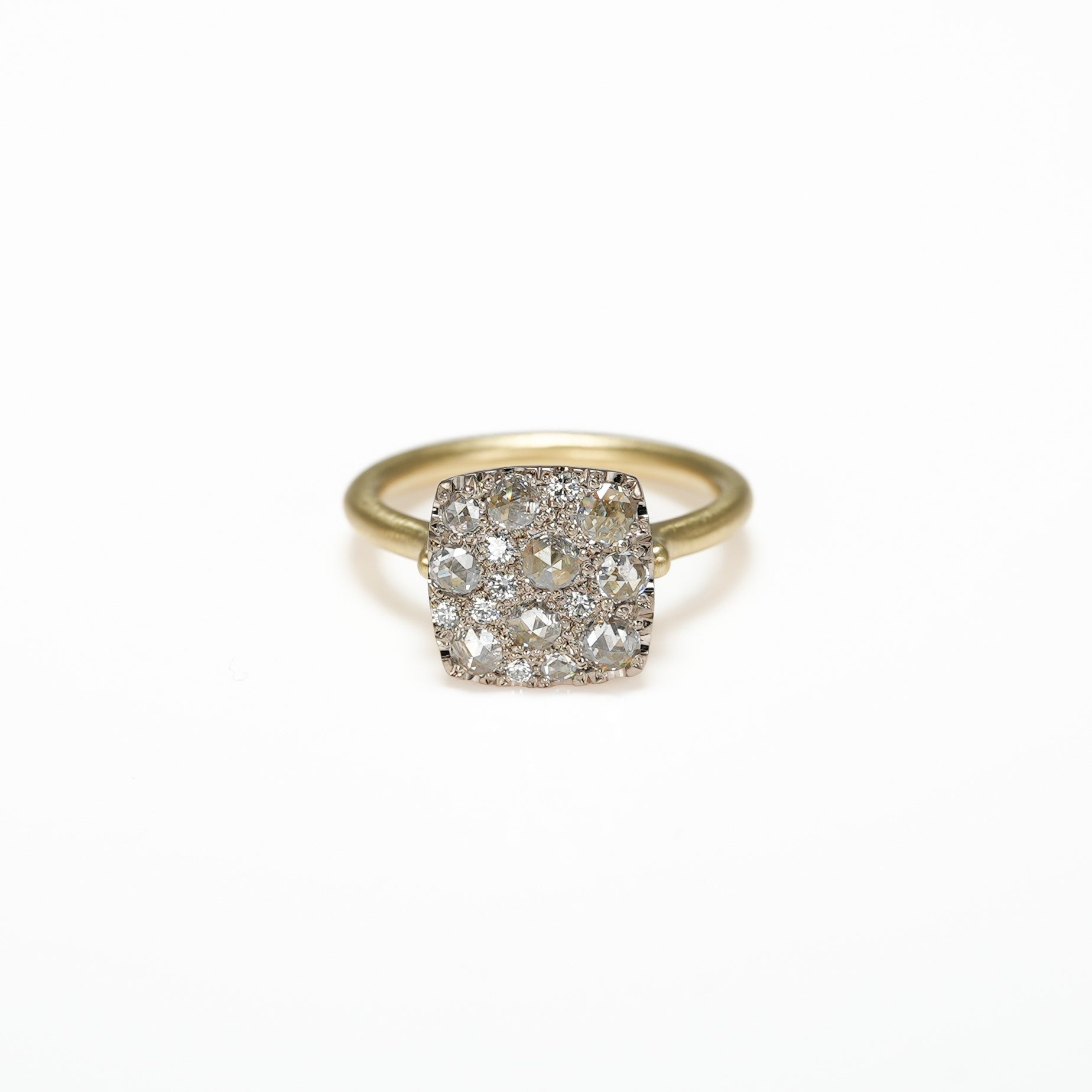 ROSECUT DIAMOND PAVE RING [rc-R100M]