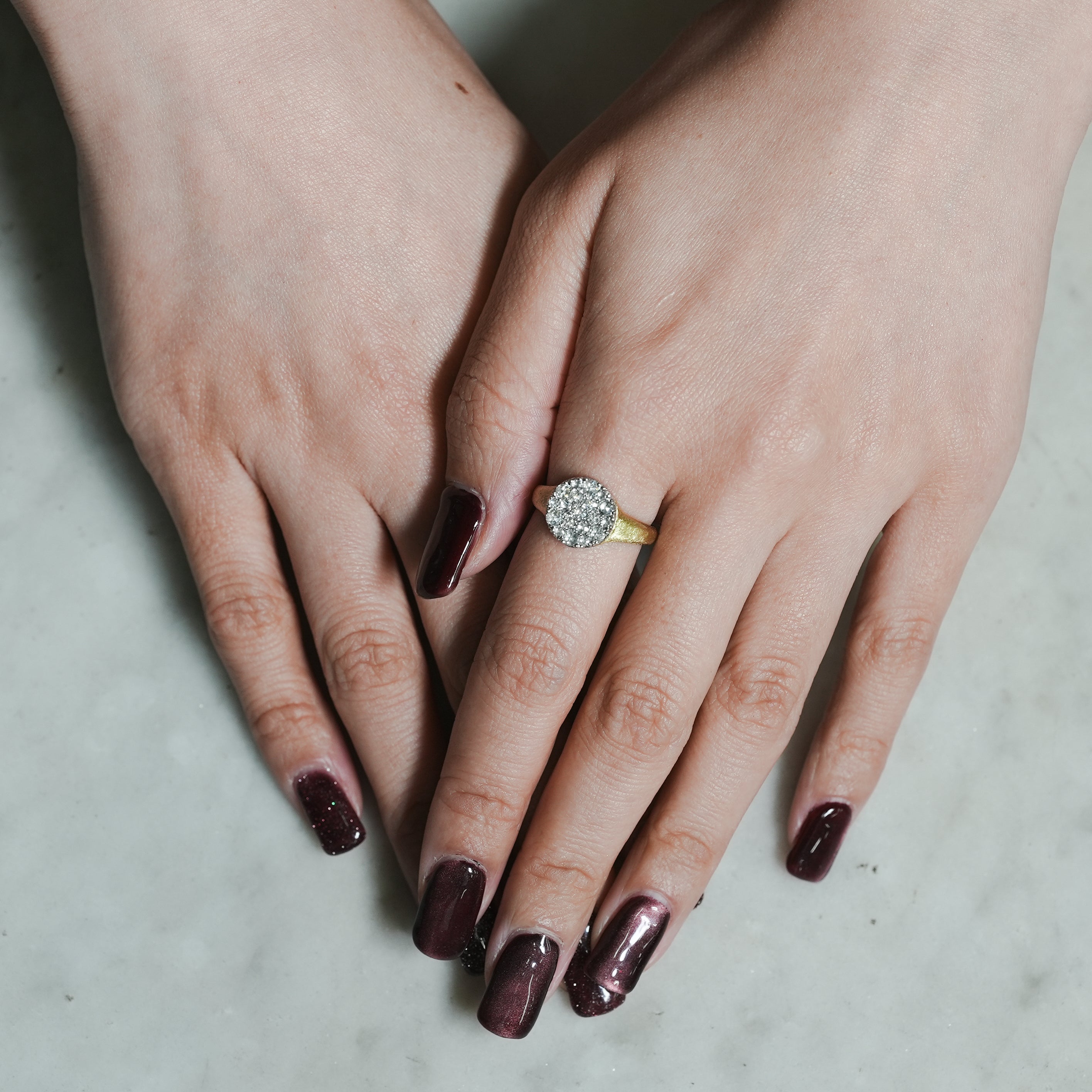 hum ハム ROSECUT DIAMOND RING [rc-R110M] リング ローズカット