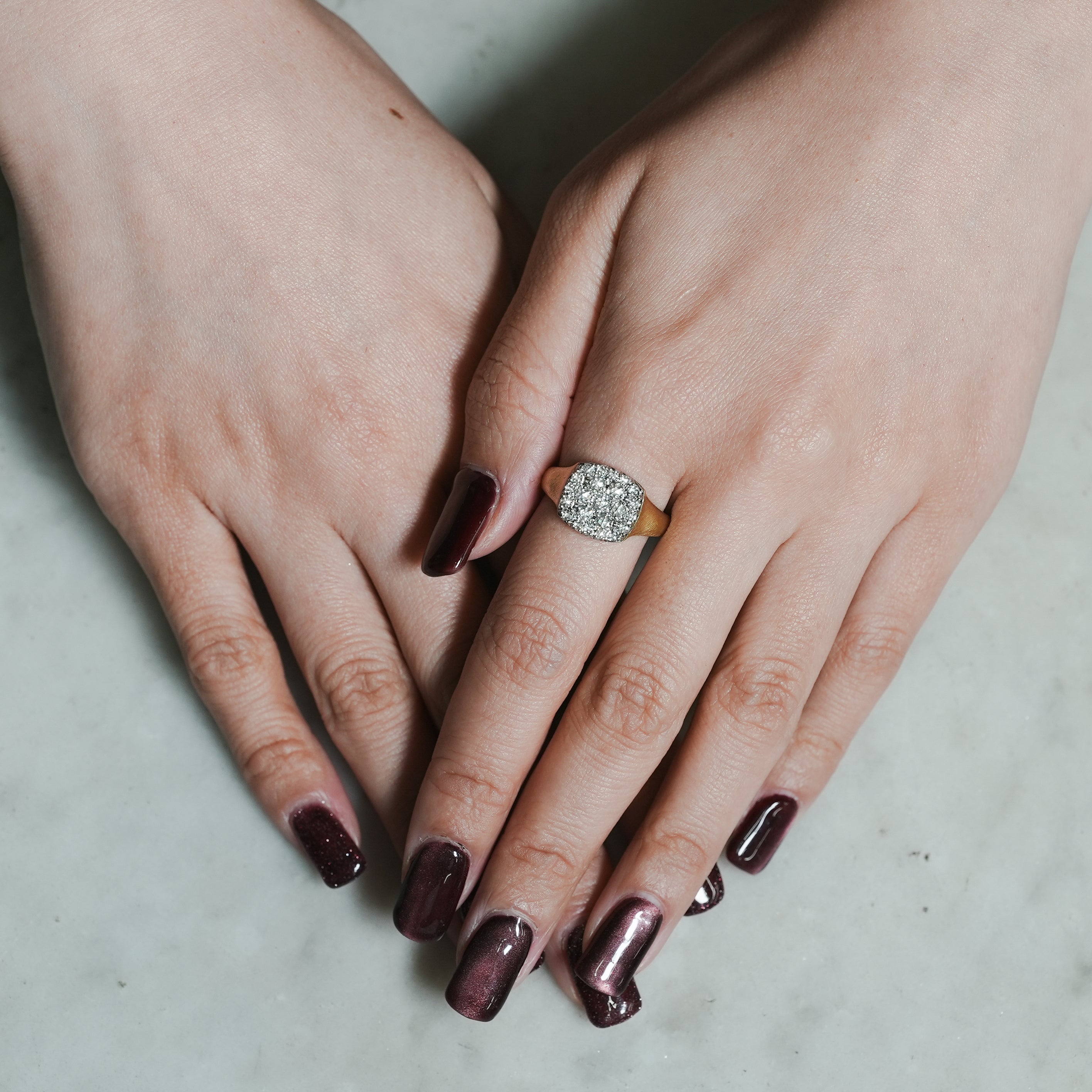 hum ハム ROSECUT DIAMOND RING [rc-R112M] リング ローズカット