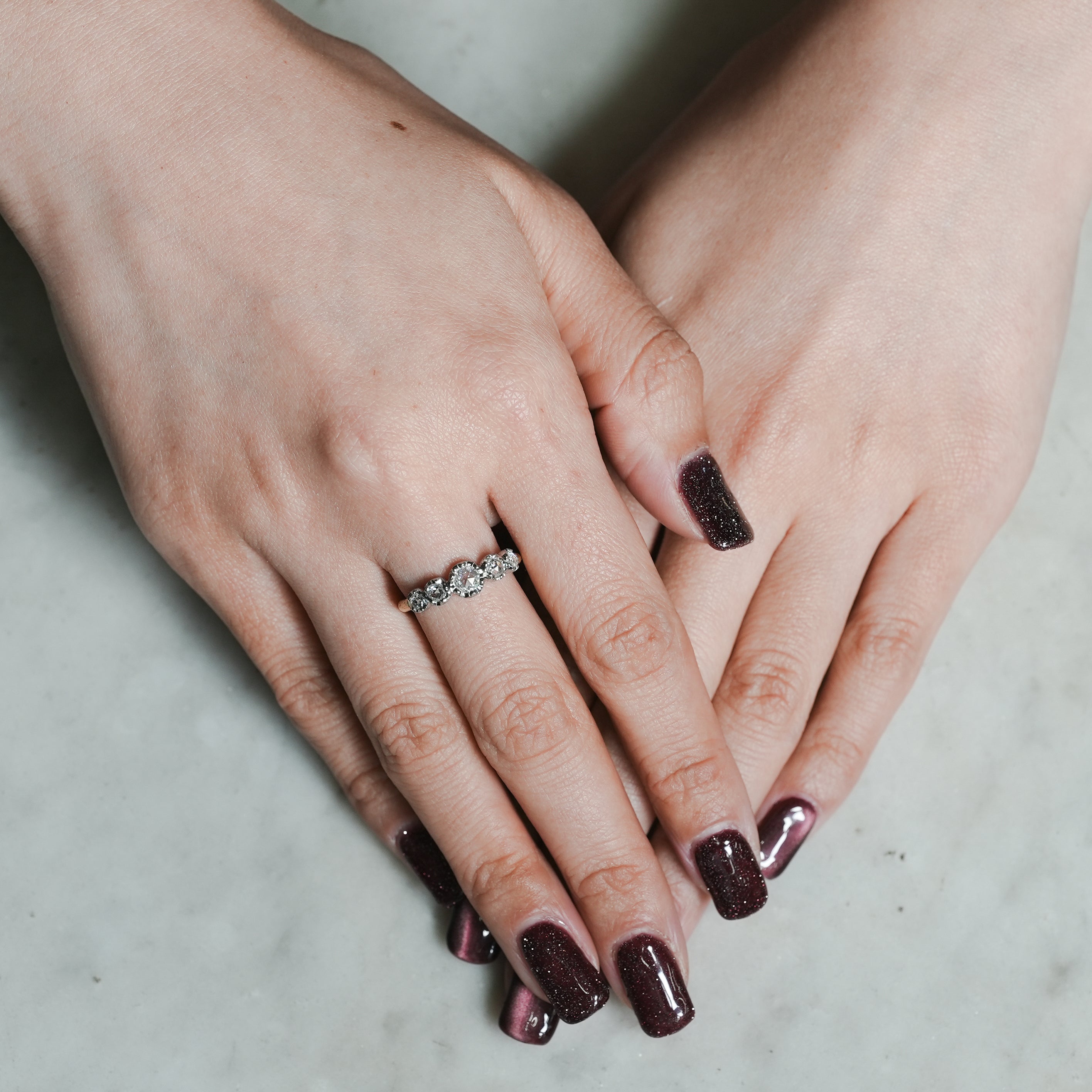 hum ハム ROSECUT DIAMOND RING [rc-R120M] リング ローズカット