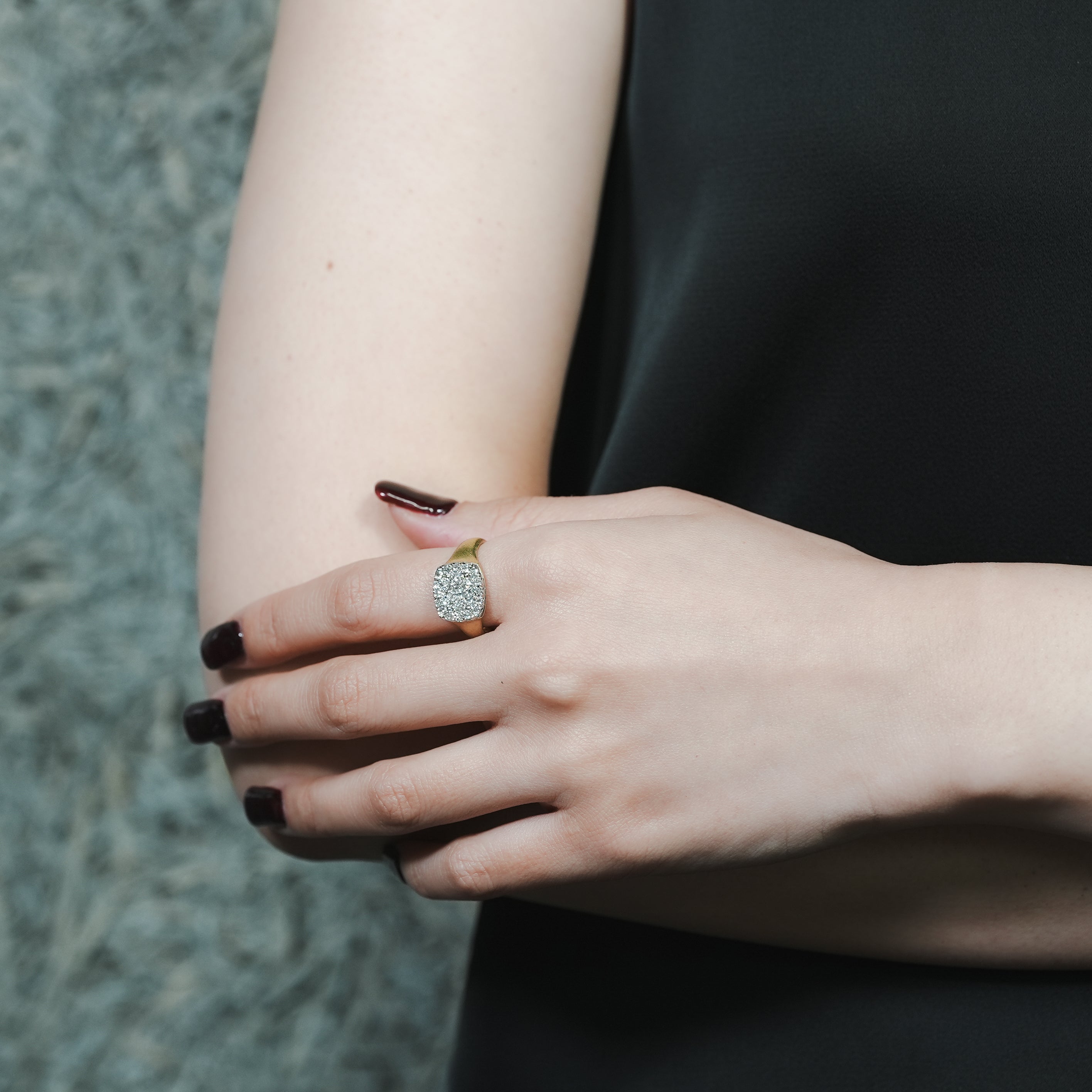 hum ハム ROSECUT DIAMOND RING [rc-R112M] リング ローズカット