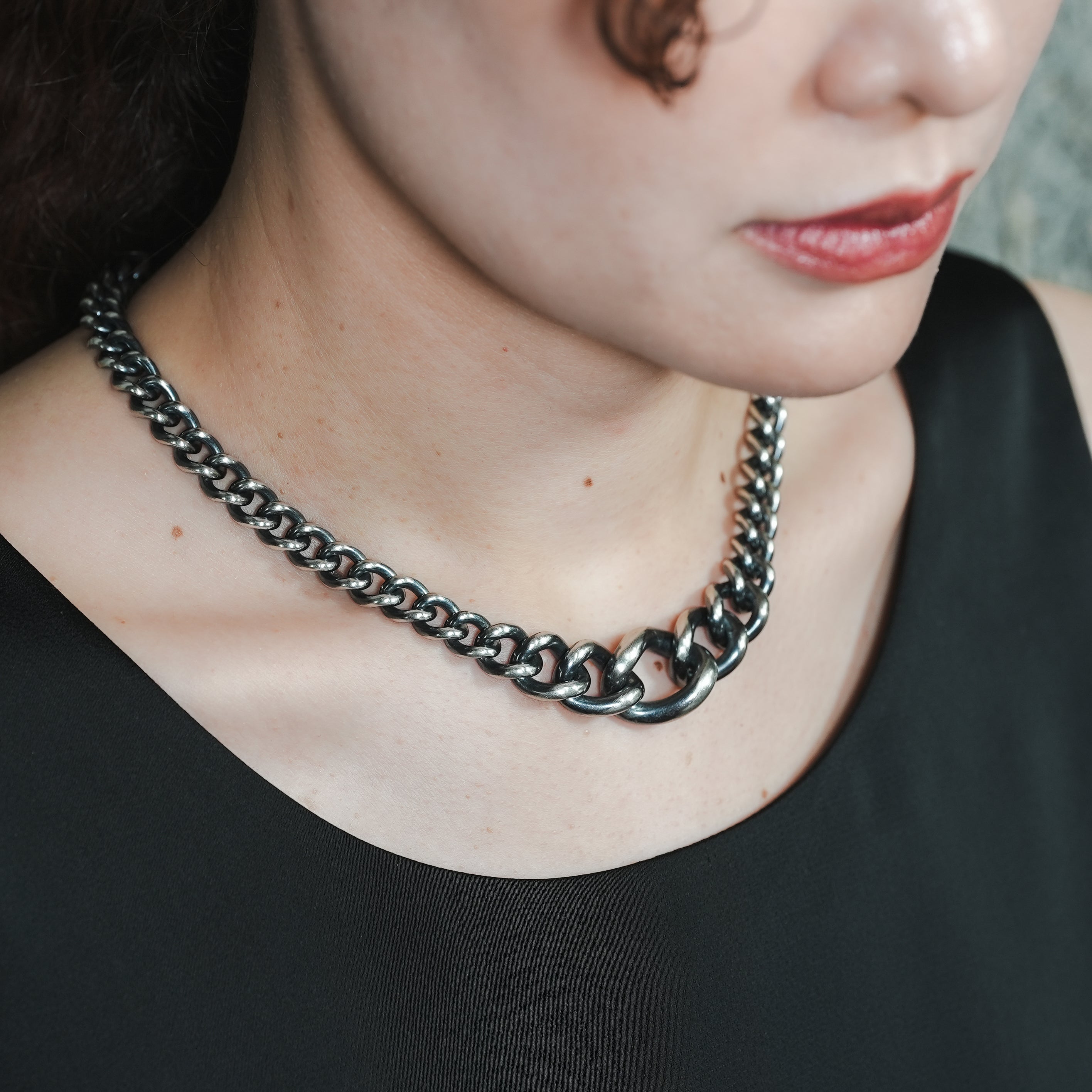 HUMETE GRADATION CHAIN NECKLACE [et-N140]