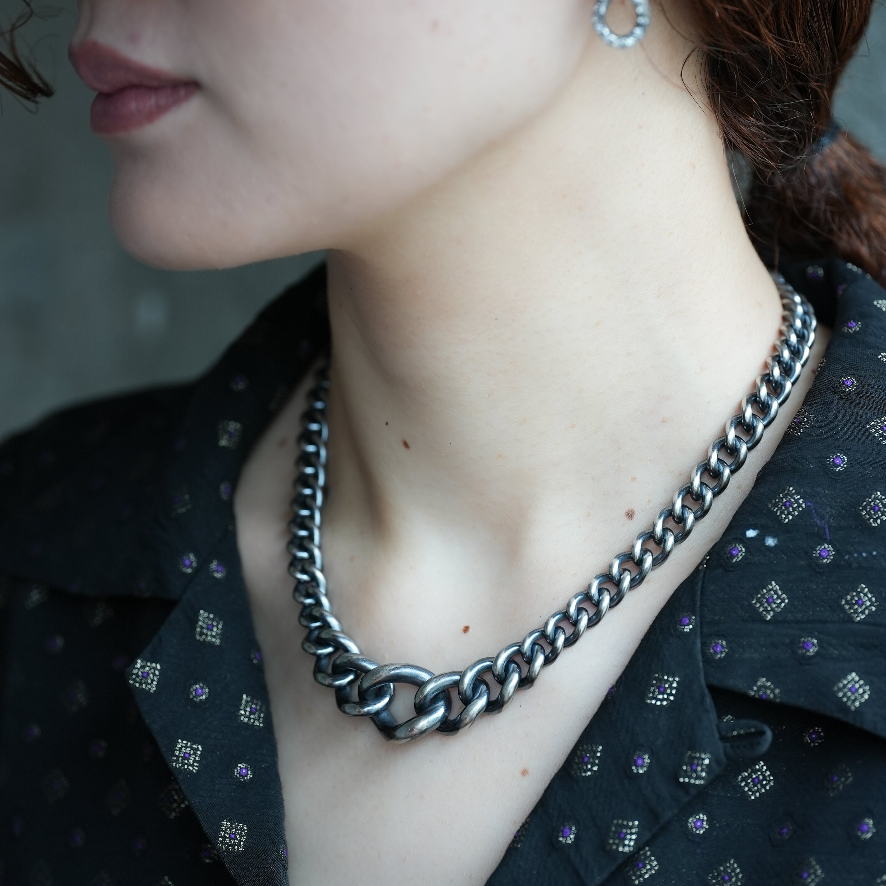 HUMETE GRADATION CHAIN NECKLACE [et-N140]