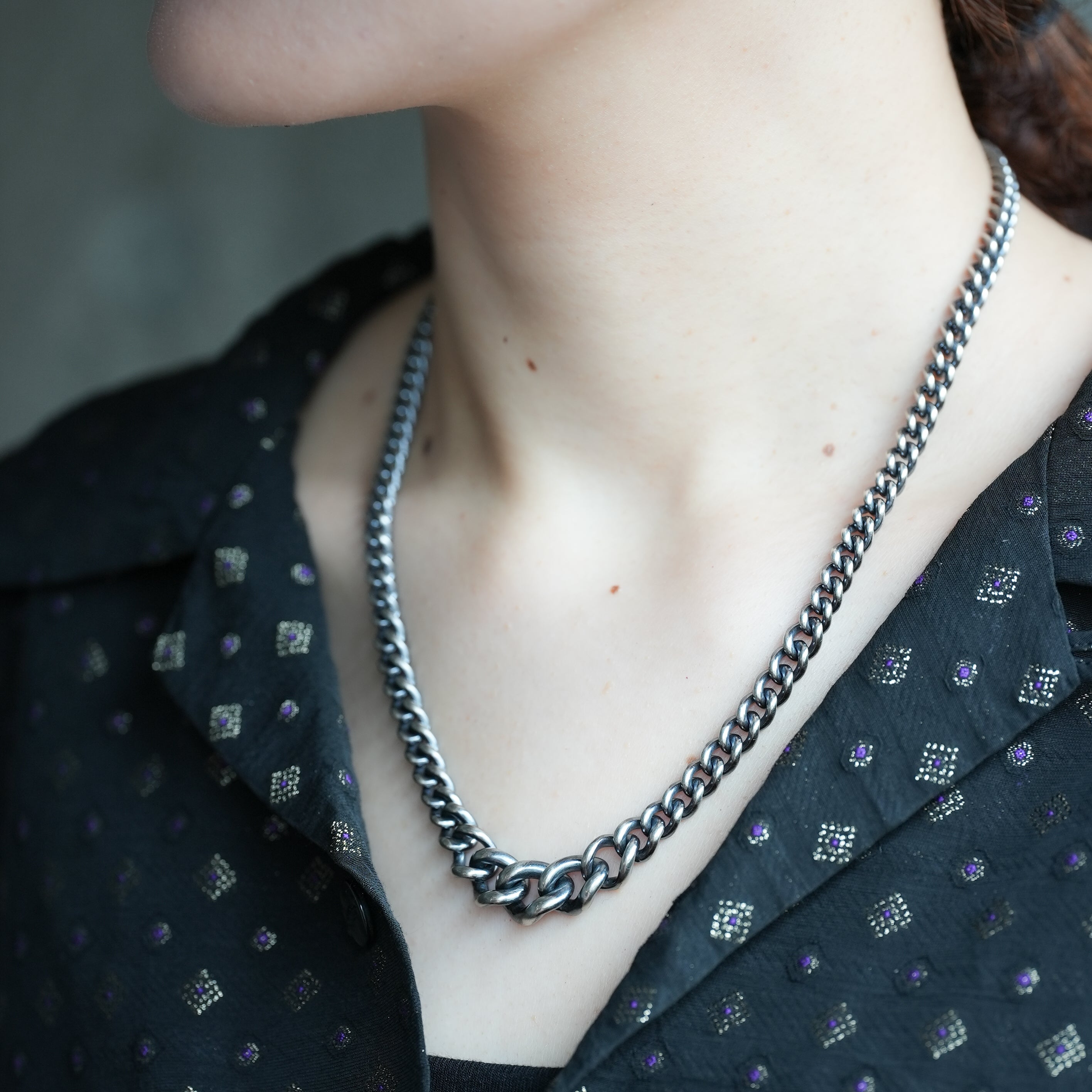 HUMETE GRADATION CHAIN NECKLACE [et-N139]