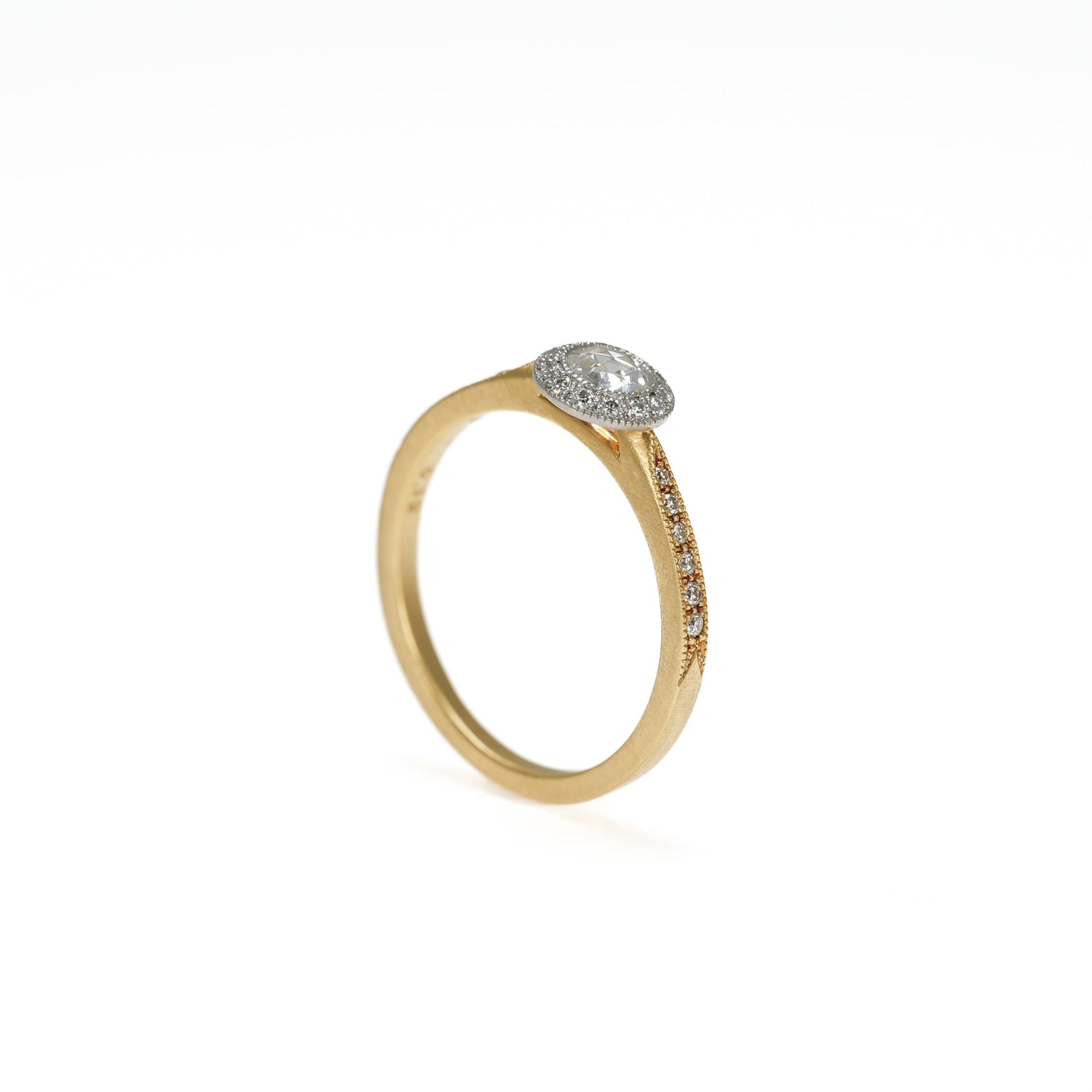 ROSECUT DIAMOND SOLITAIRE RING [M-R18]