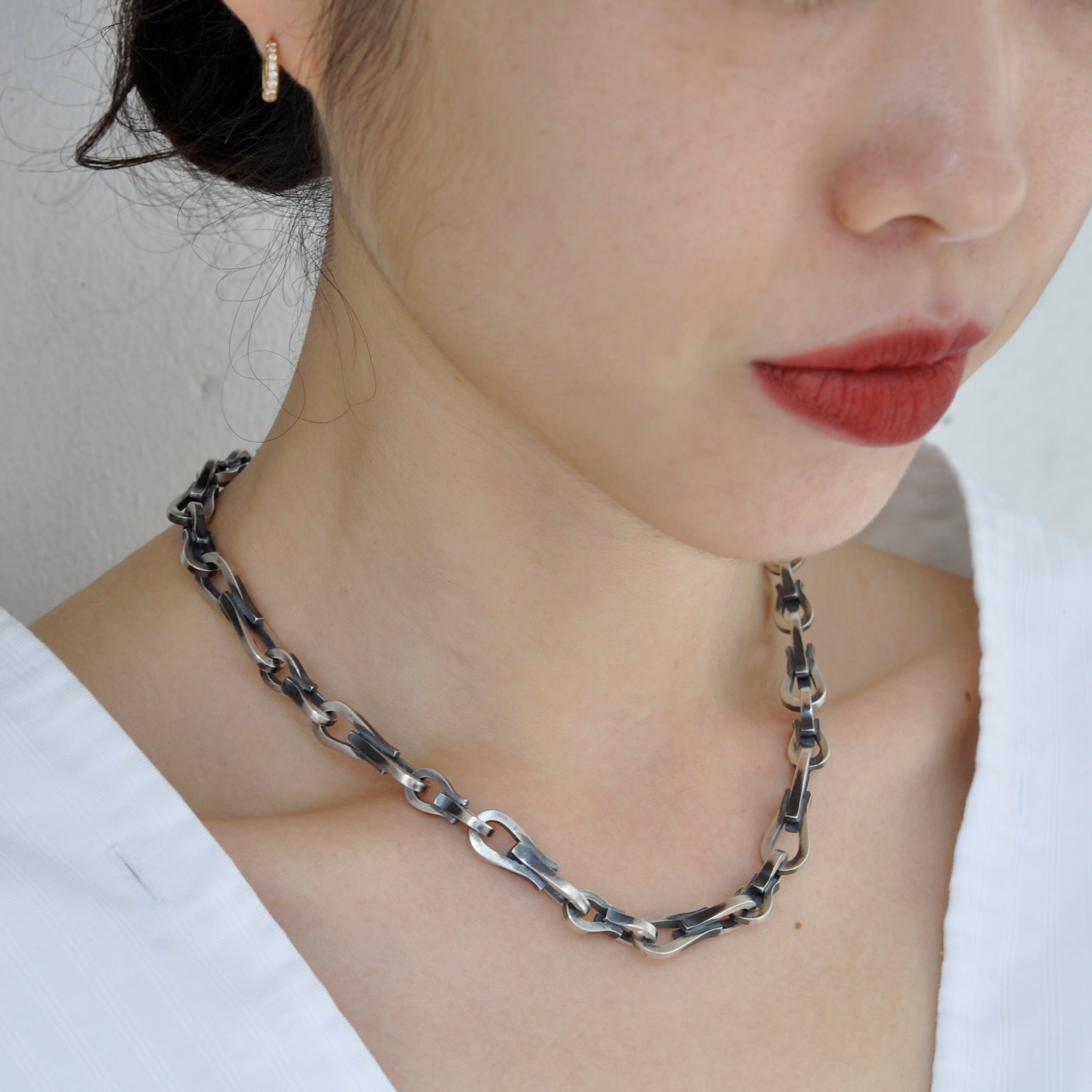 hum ハム REFINE METAL NECKLACE RF2020-N6 ネックレス シルバー リファインメタル チェーン