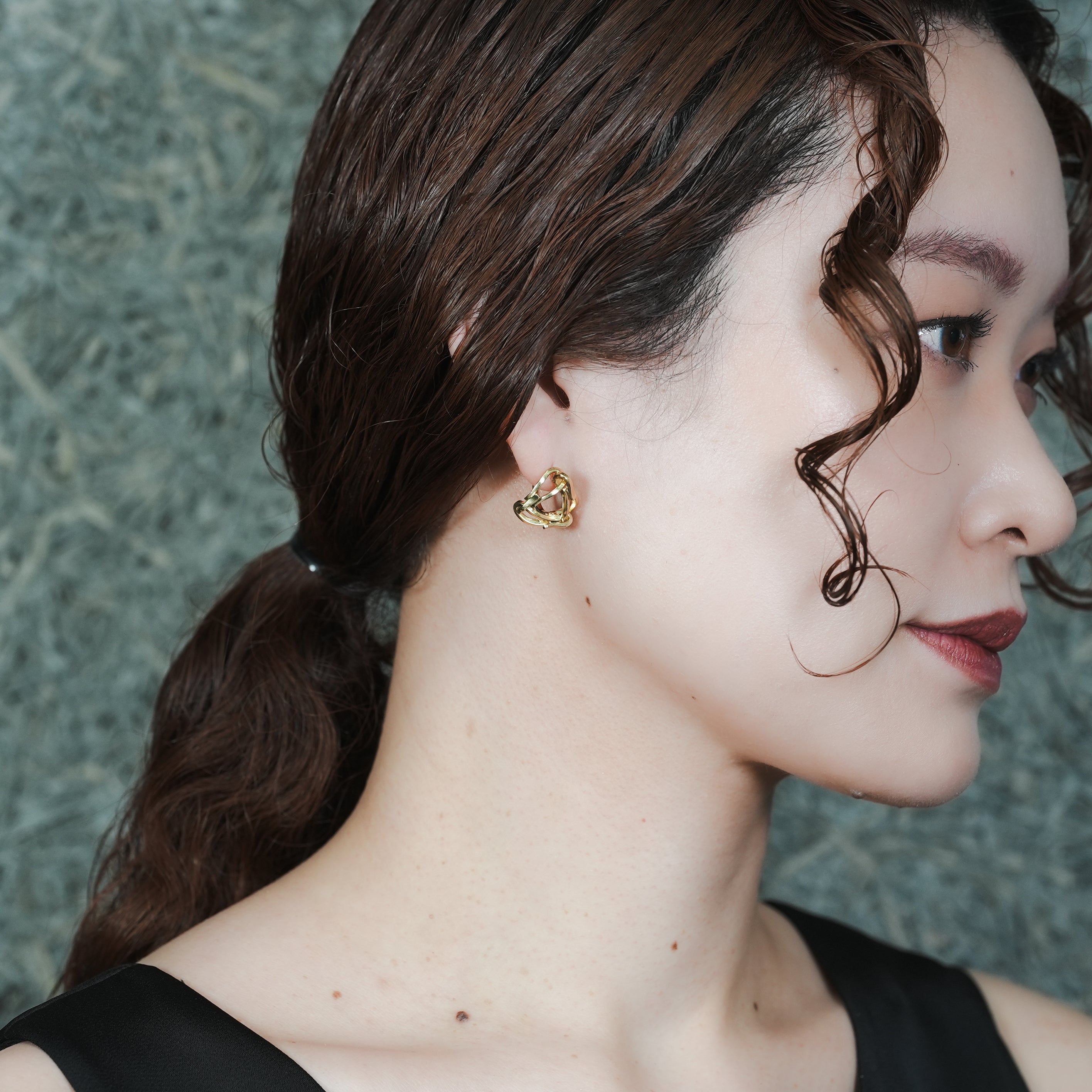 REFINE METAL COLLECTION PIERCED EARRINGS[RF2025-P8]