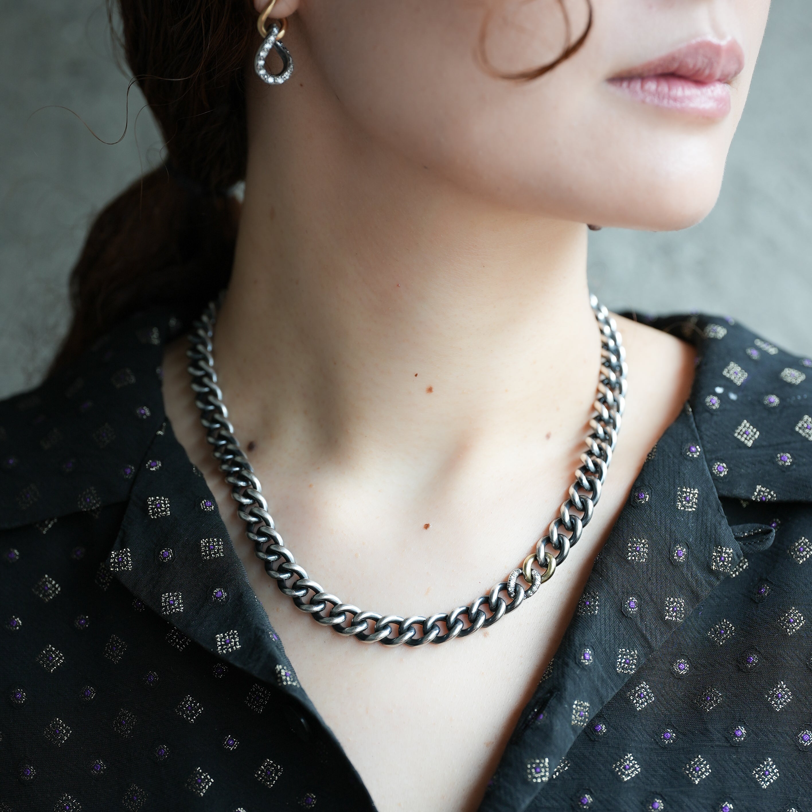 HUMETE CHAIN NECKLACE [et-N62s]