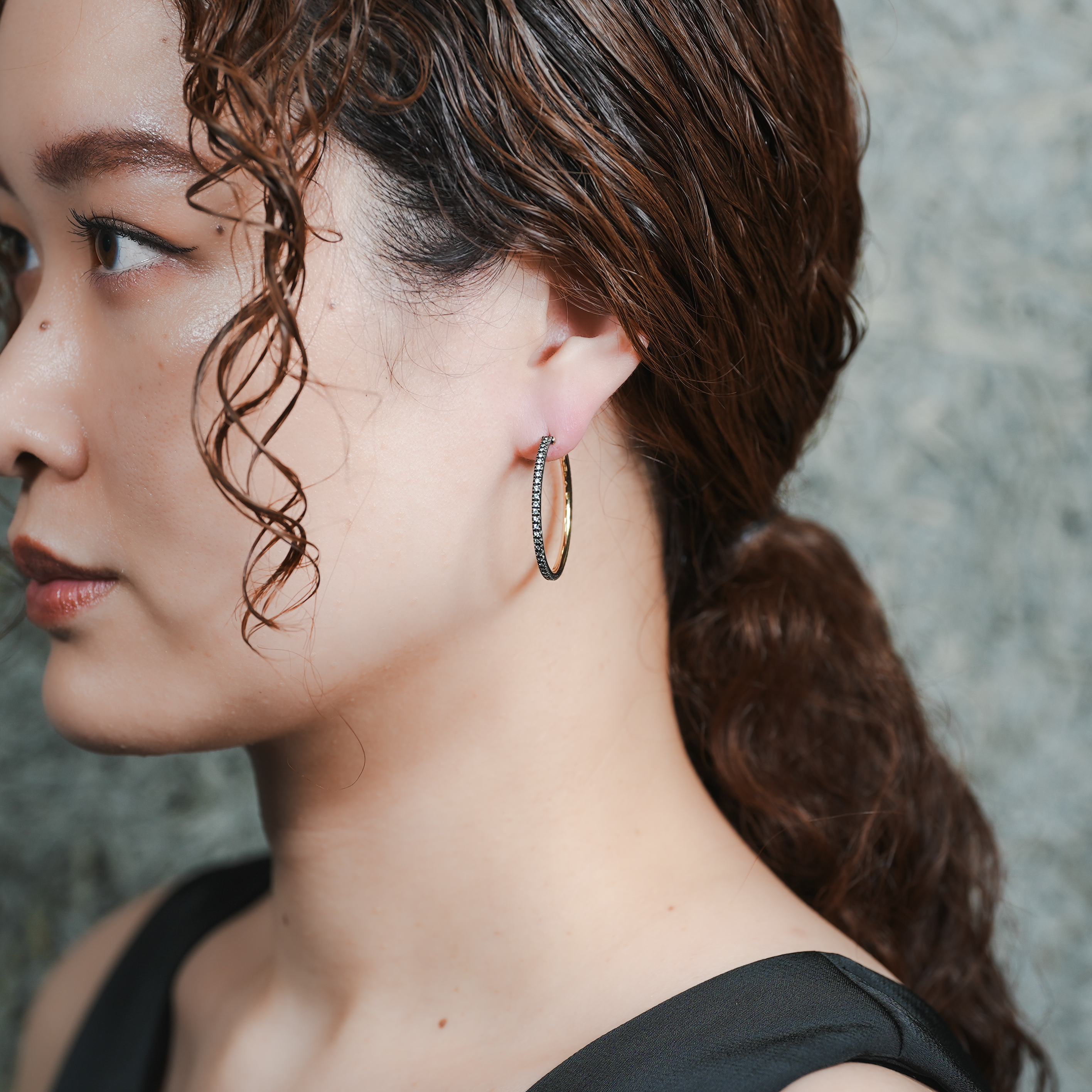 HUMETE COMBINATION COLLECTION PIERCED EARRINGS [et-P134L]