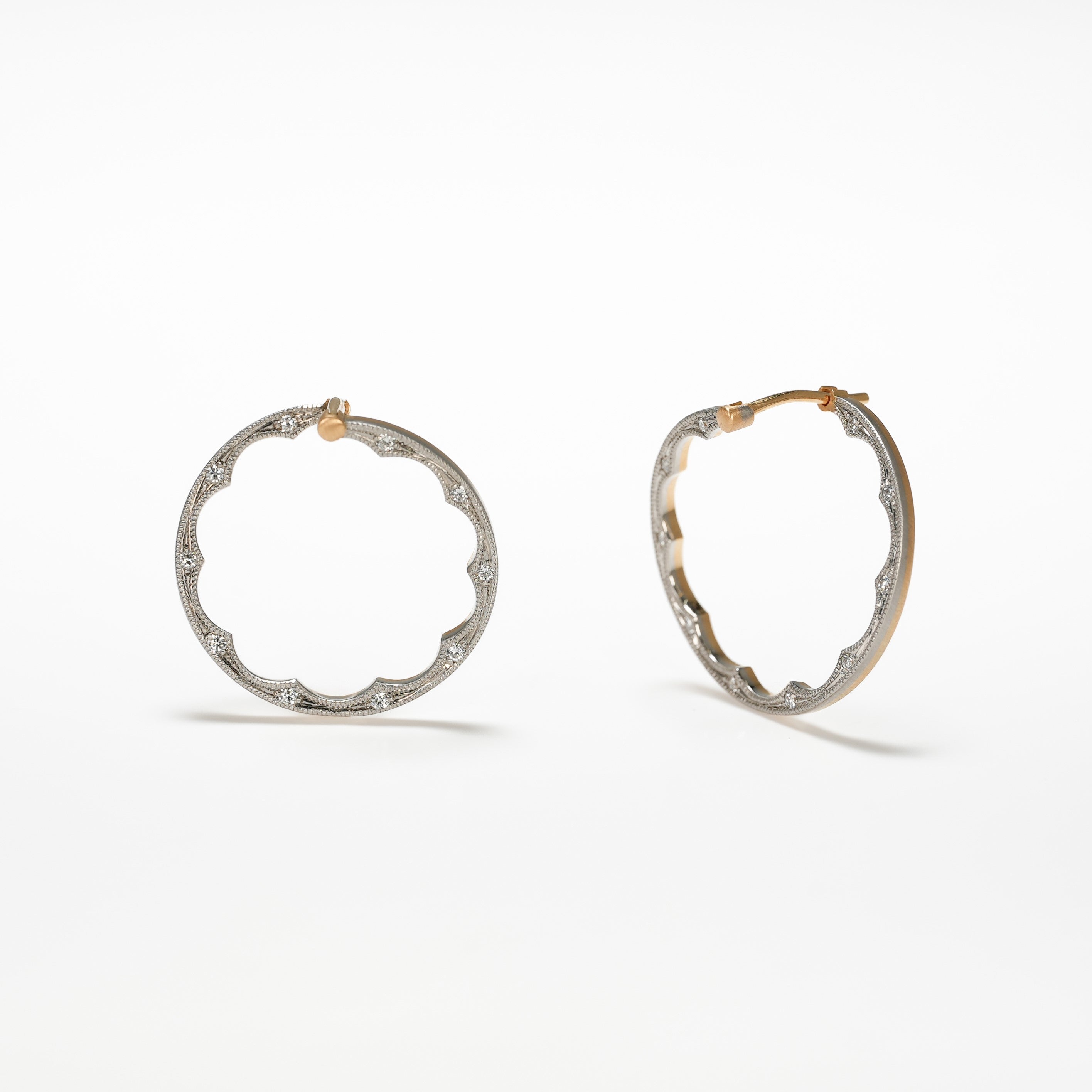 LACE COLLECTION ’GARLAND' PIERCED EARRINGS [la-P283]