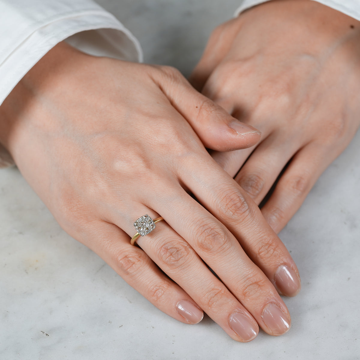 hum ハム ROSECUT DIAMOND PAVE RING [rc-R99S] リング ローズカット ダイヤモンド パヴェ